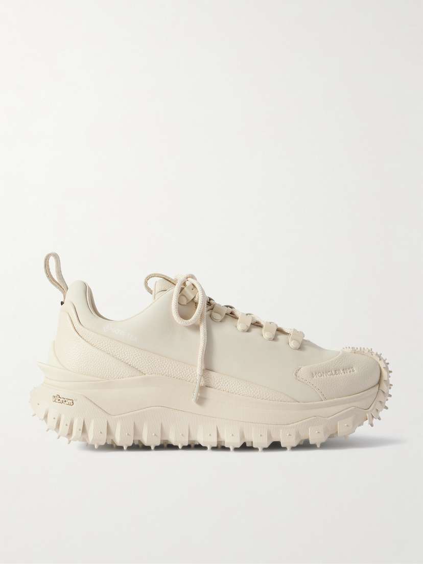 Moncler Trailgrip Apex2gtx Suede And Textured-leather Sneakers