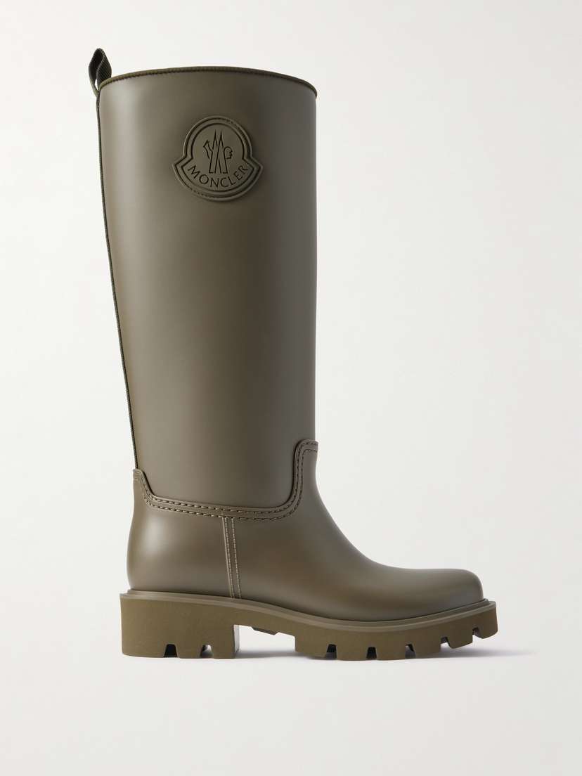 Moncler Kickstream Pvc And Shell Knee Boots