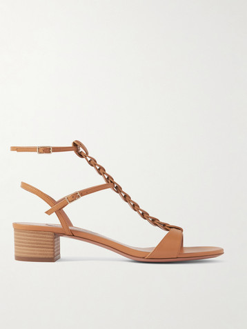 AQUAZZURA Destiny Gladiator 35 braided leather sandals
