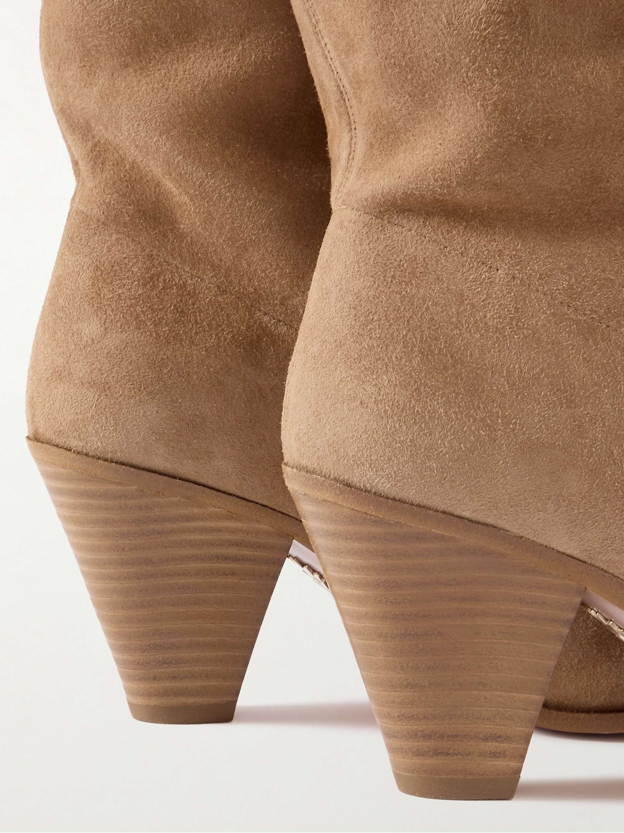 AQUAZZURA Boogie 70 スエード アンクルブーツ