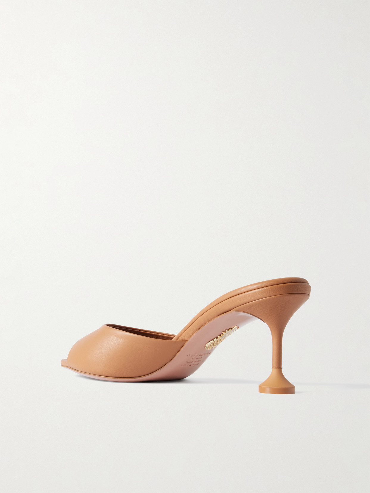Aquazzura Bisous 65 Leather Mules