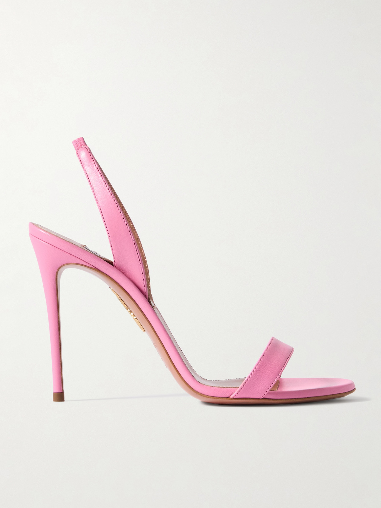 Aquazzura So Nude 105 Leather Slingback Sandals