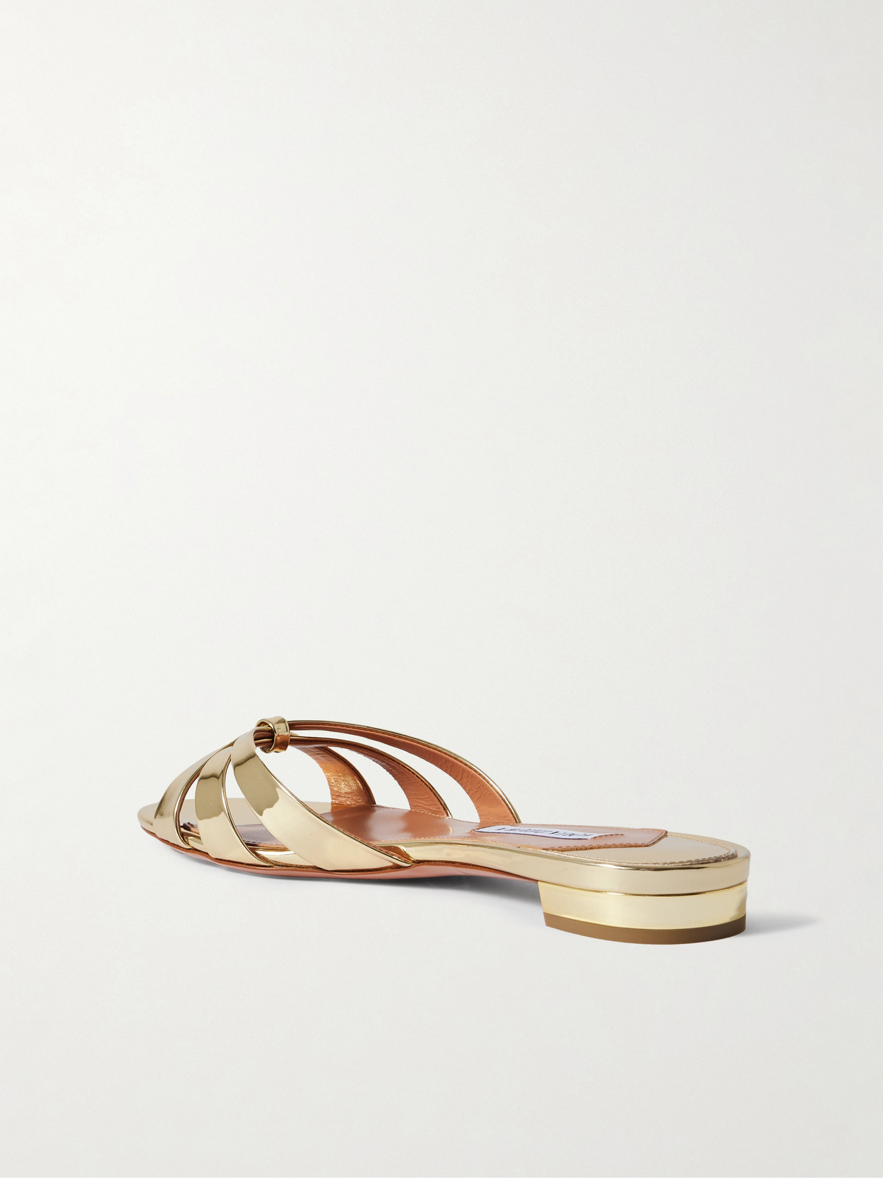 Aquazzura Tati Faux Leather Sandals