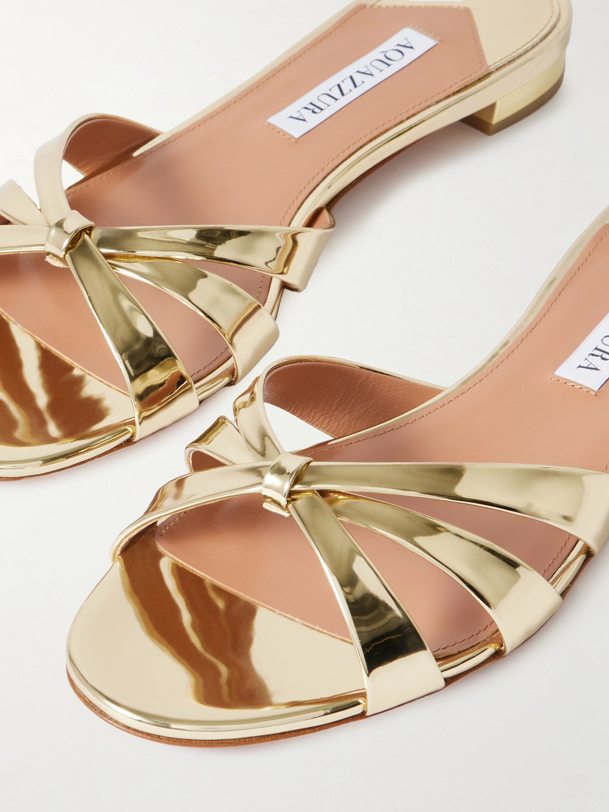 Aquazzura Tati Faux Leather Sandals