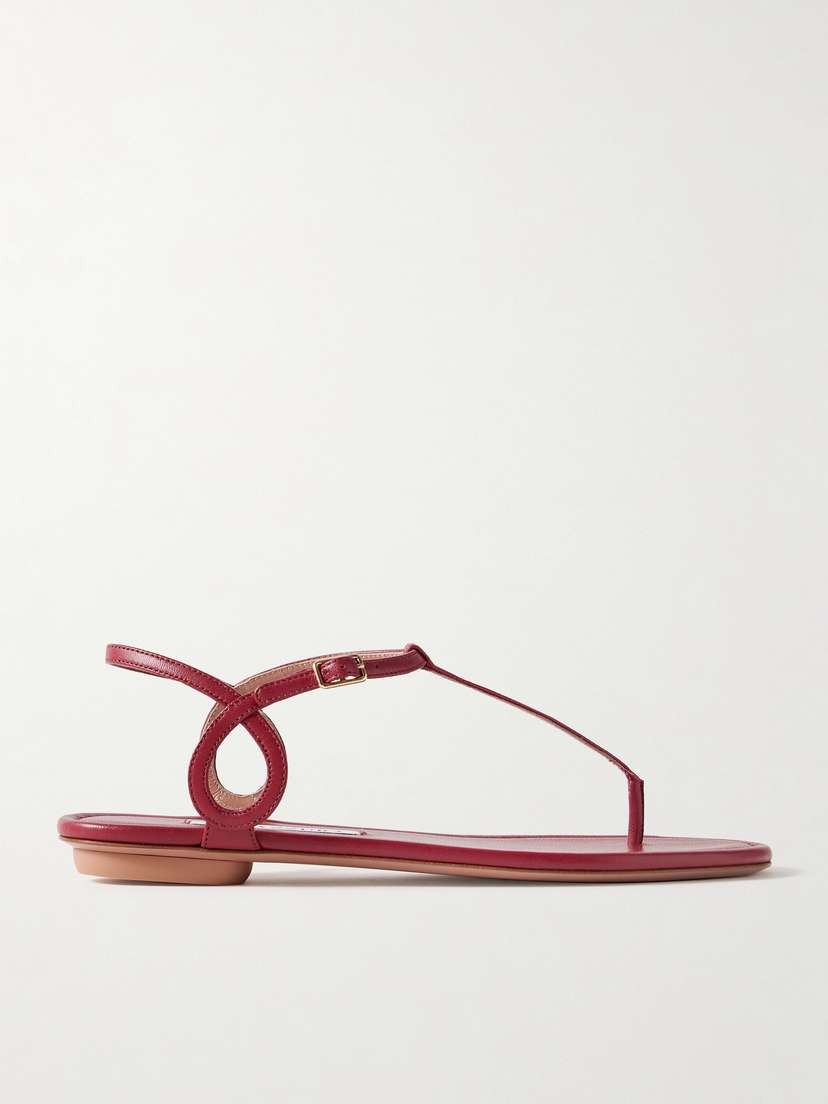 Aquazzura Almost Bare Leather Sandals