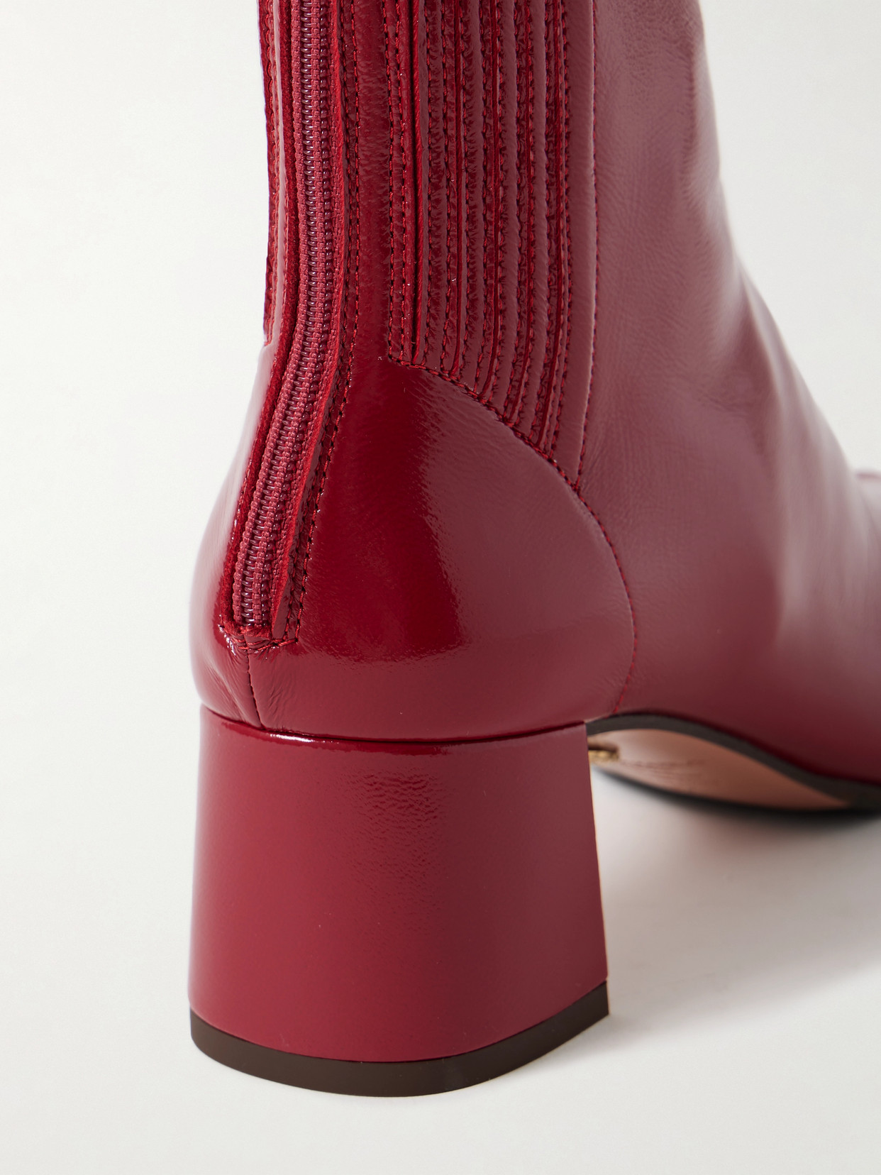 Aquazzura Saint Honoré 35 Glossed-leather Ankle Boots