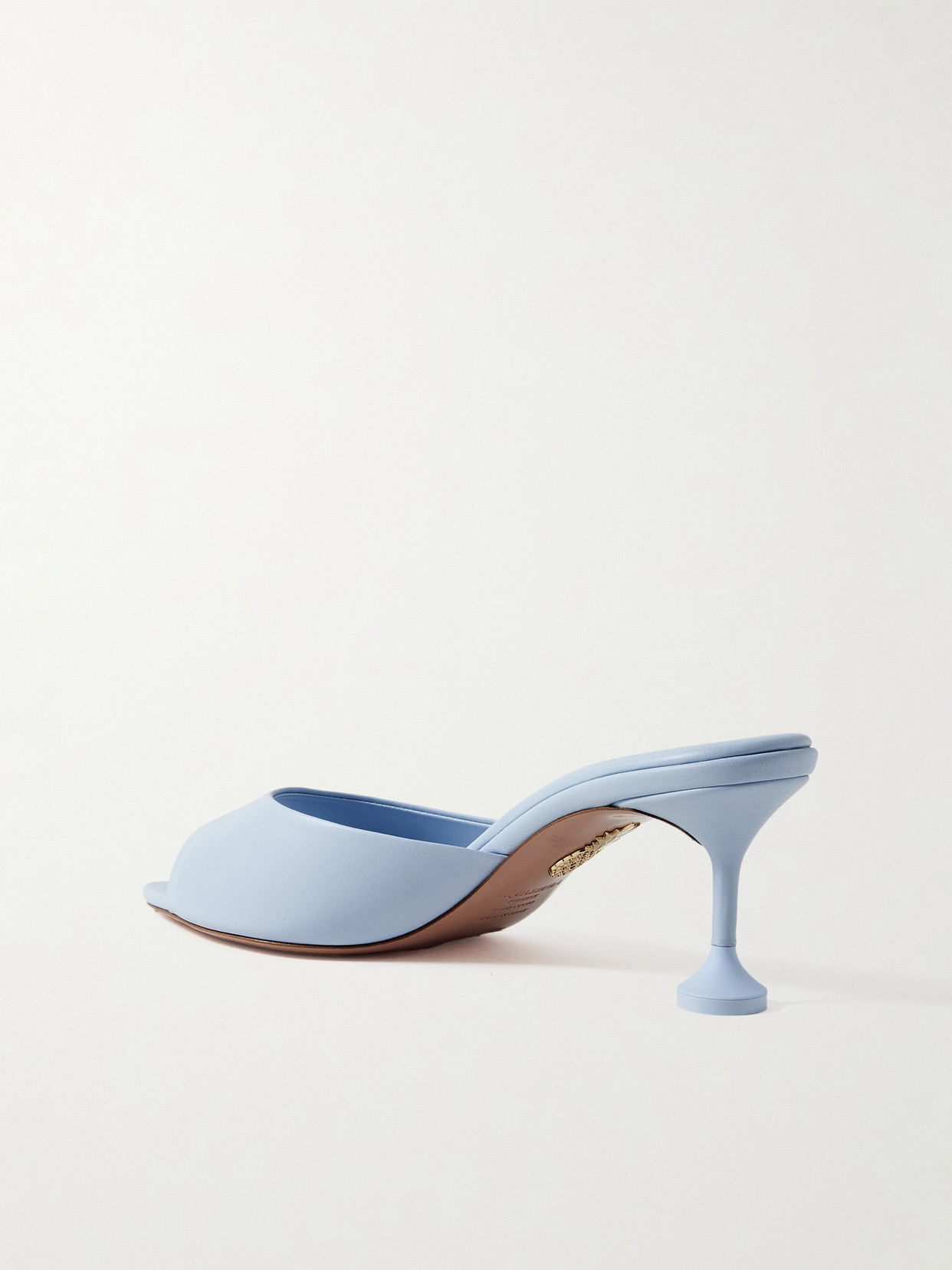 Aquazzura Bisous 65 Leather Mules