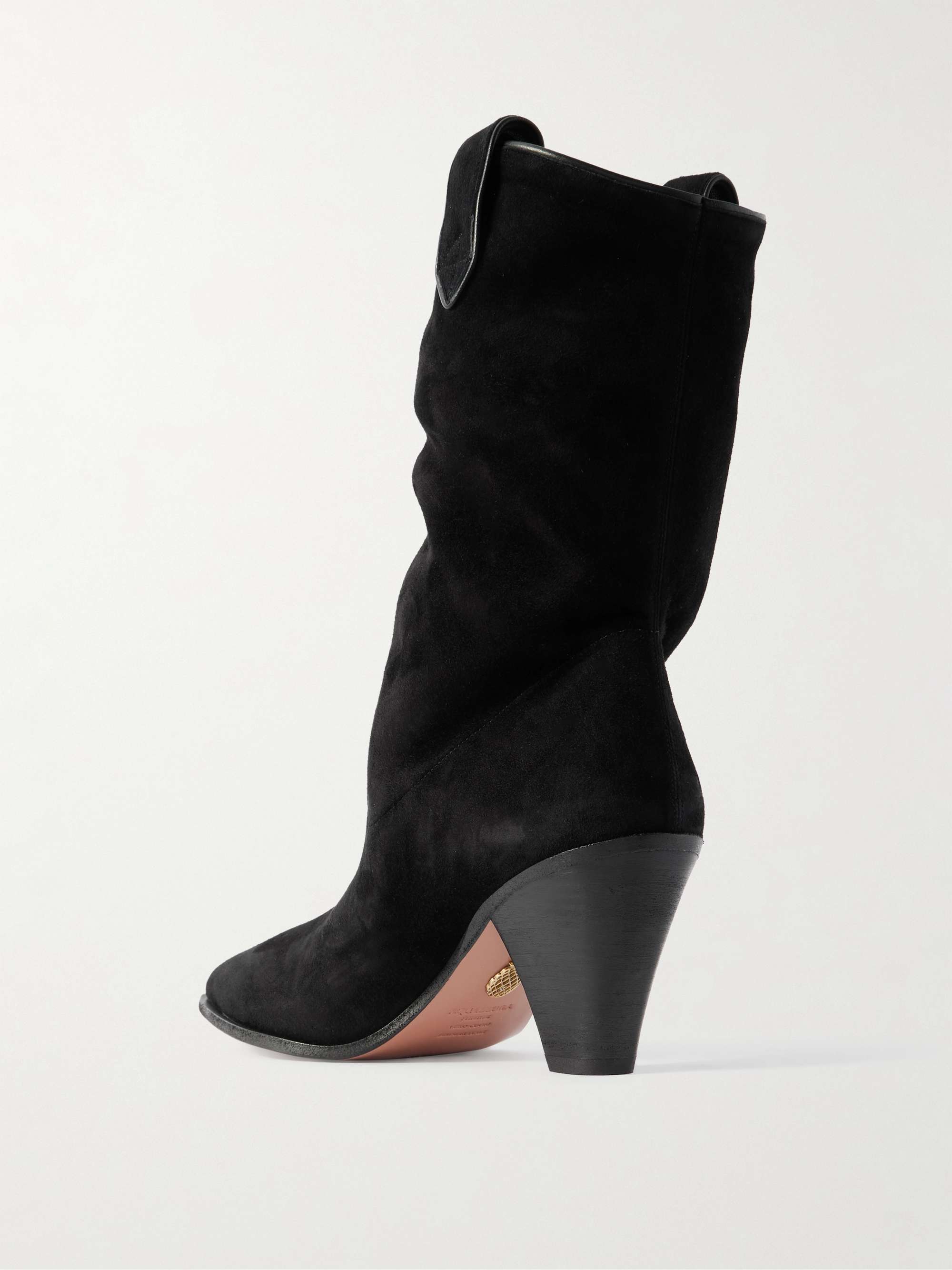 AQUAZZURA Boogie 70 suede ankle boots