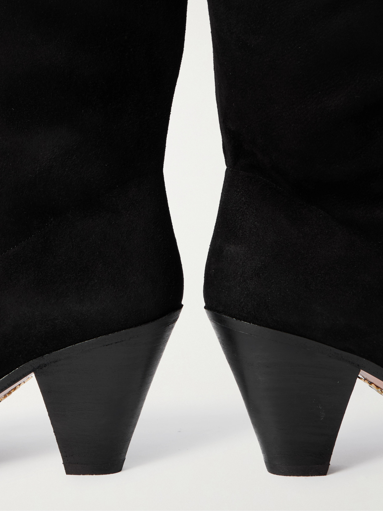 Aquazzura Boogie 70 Suede Ankle Boots In Black
