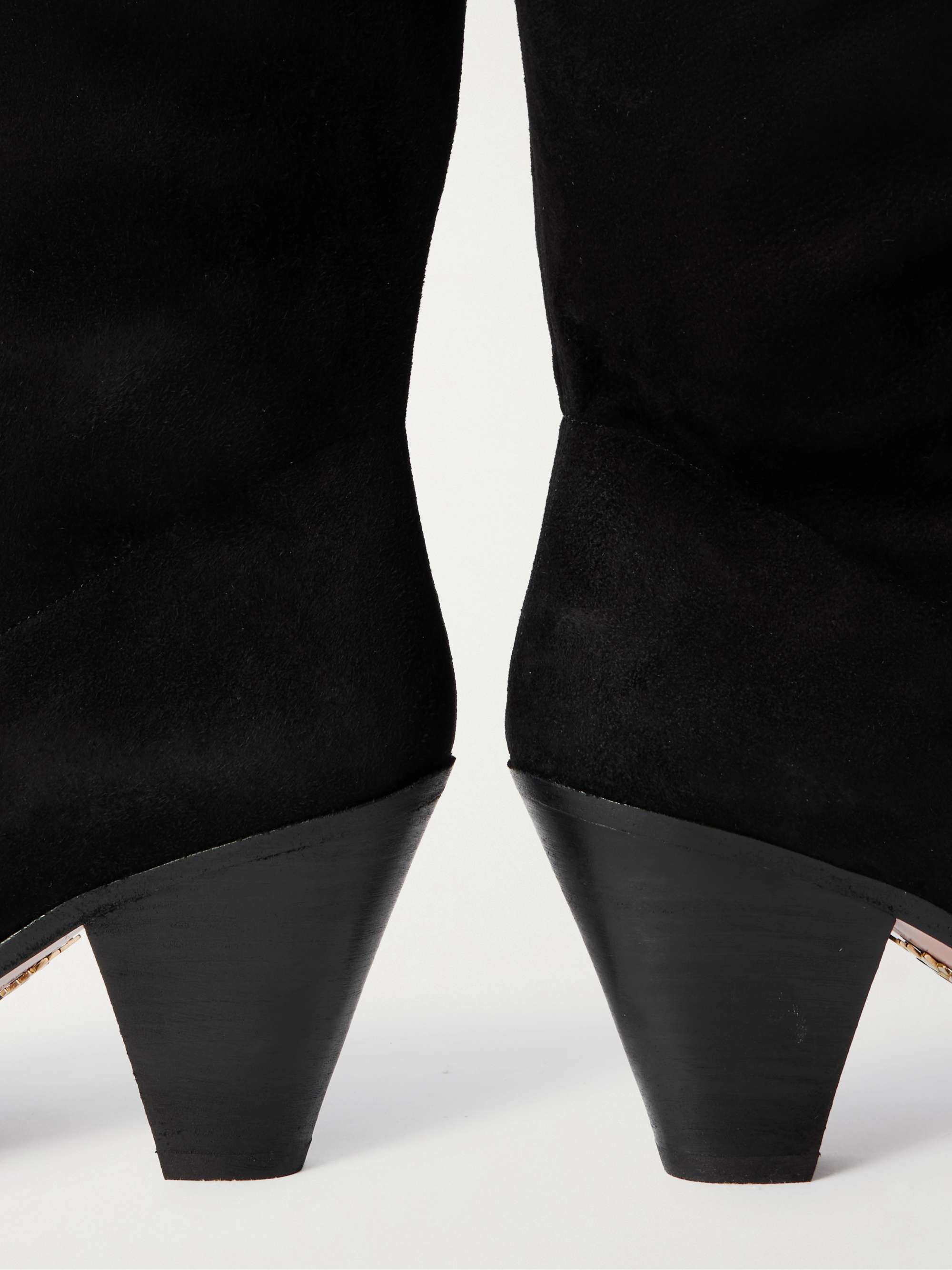 AQUAZZURA Boogie 70 suede ankle boots
