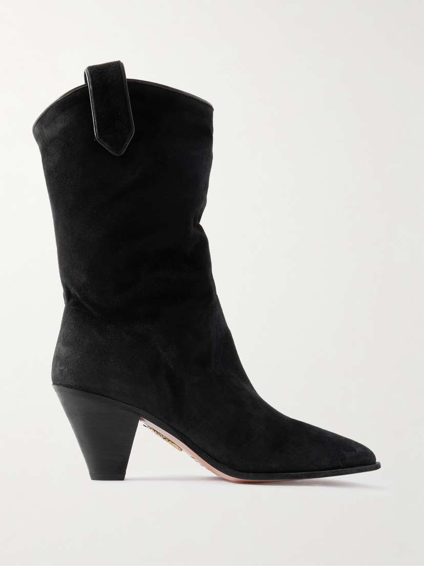 Aquazzura Boogie 70 Suede Ankle Boots