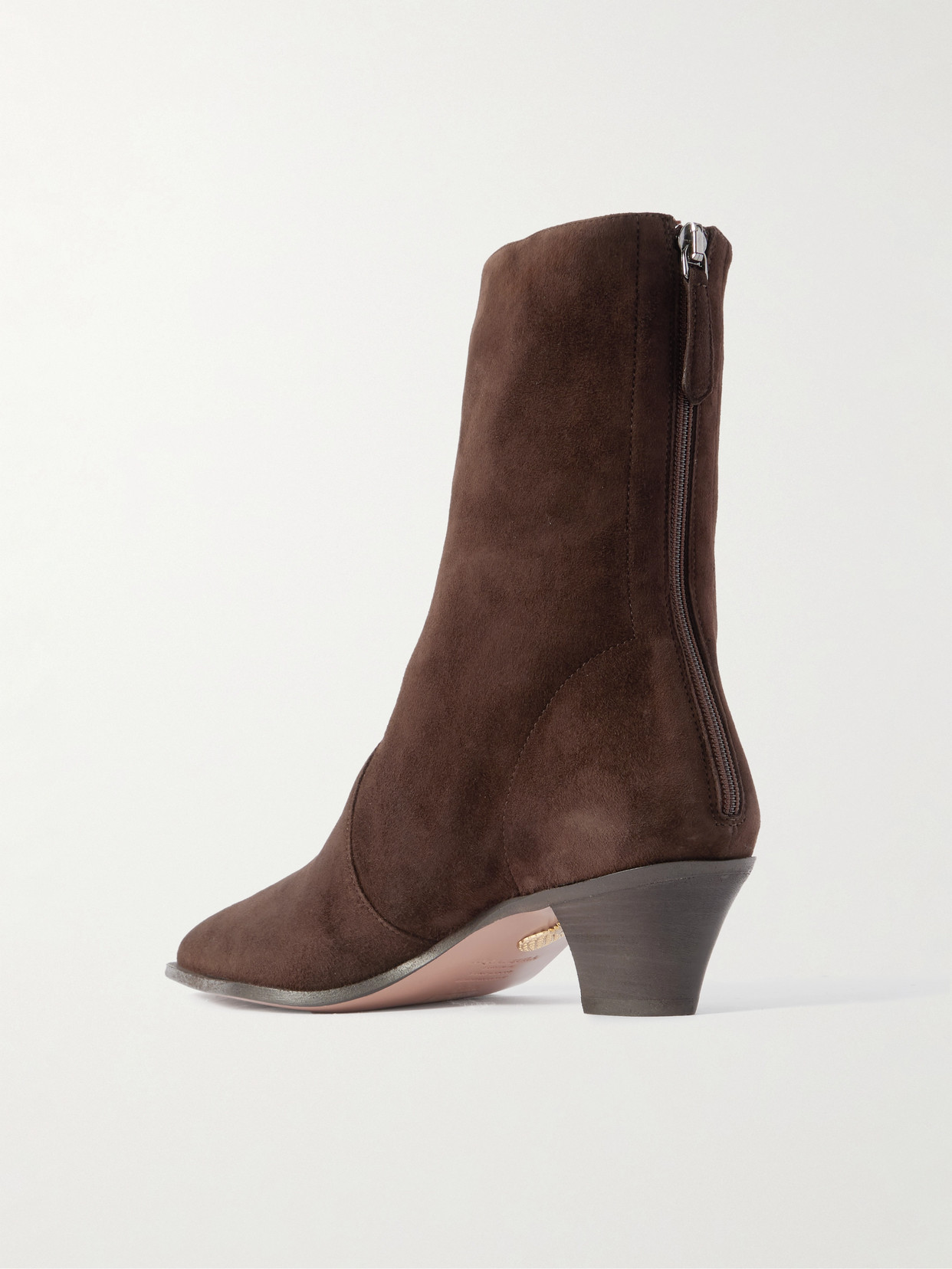 Aquazzura Pointed Ankle Boots In Brown