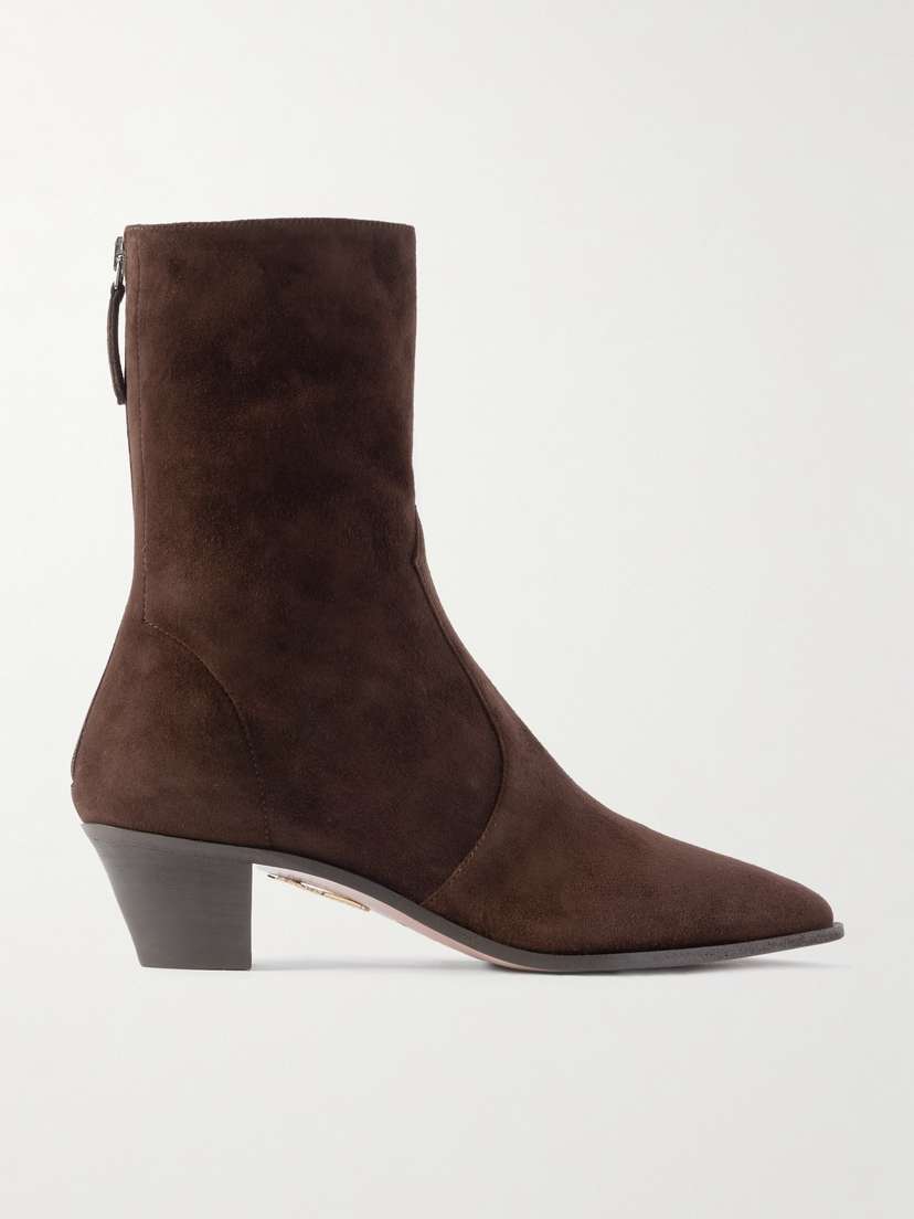 Aquazzura Brunswick Suede Ankle Boots
