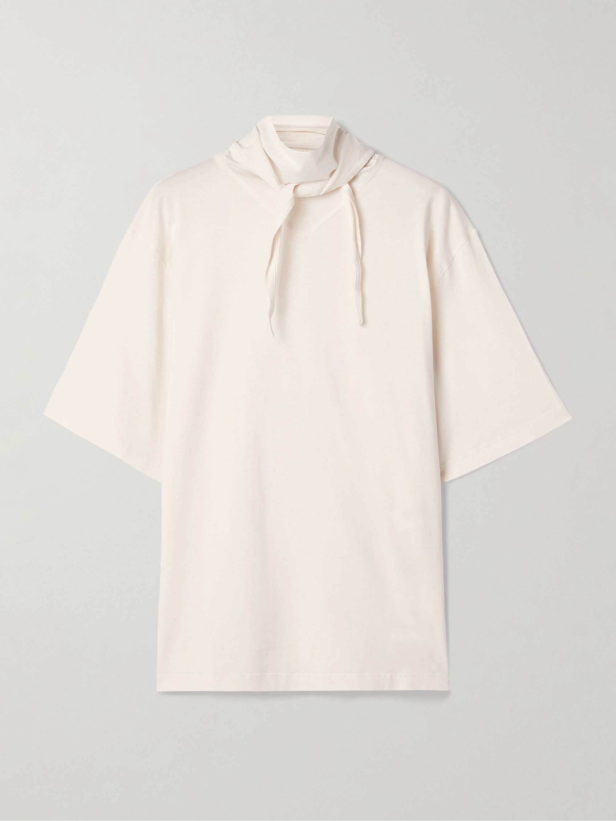 LEMAIRE Draped cotton-jersey T-shirt | NET-A-PORTER LEMAIRE Draped cotton-jersey T-shirt | NET-A-PORTER