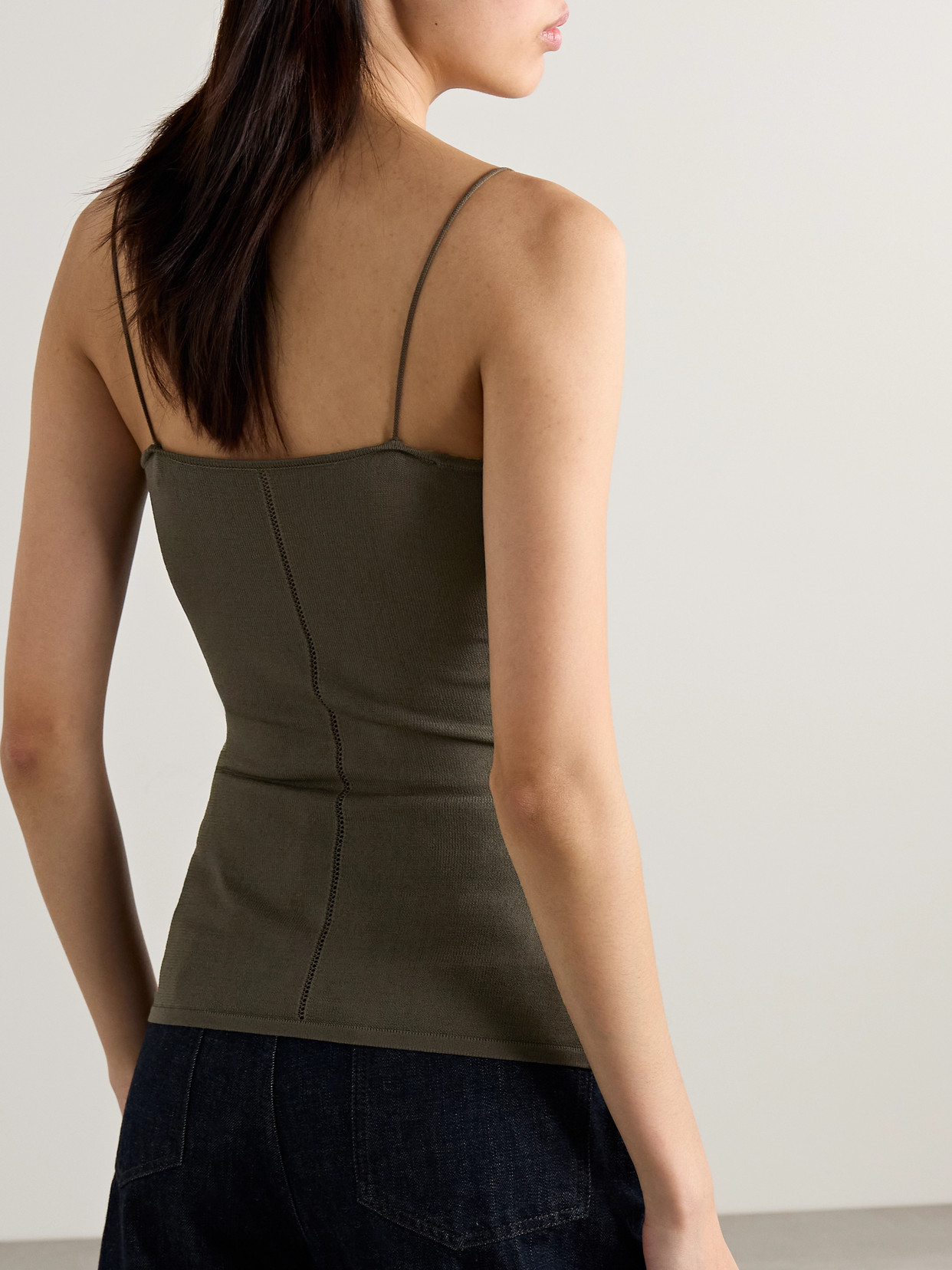 Lemaire Knitted Tank In Green