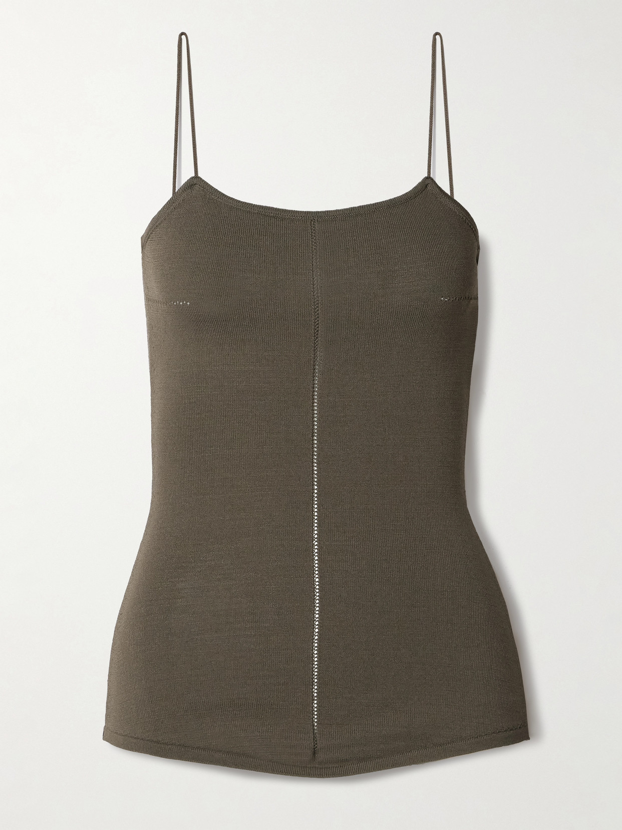 Lemaire Knitted Tank In Green