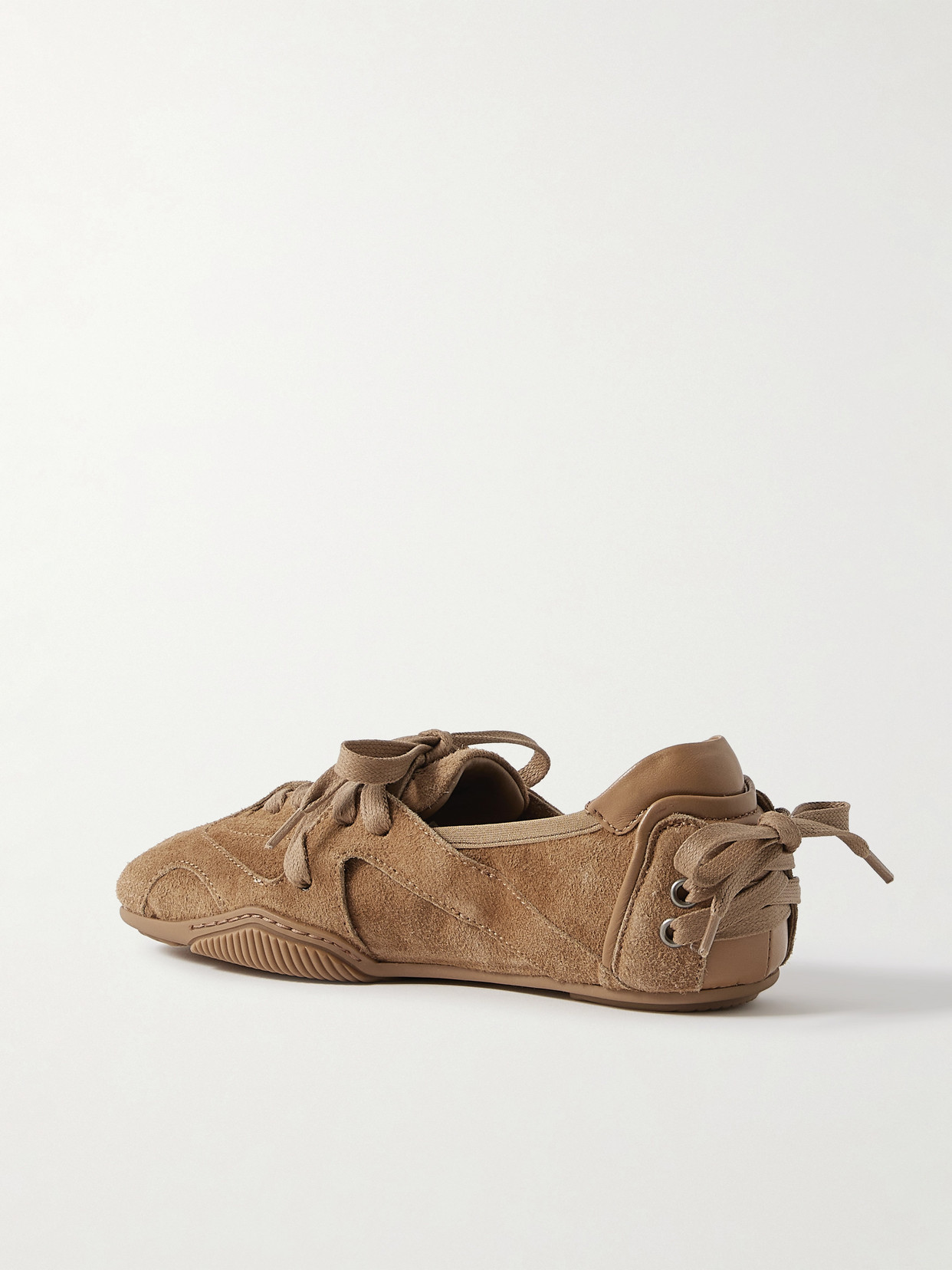 Acne Studios Leather-trimmed Paneled Suede Sneakers