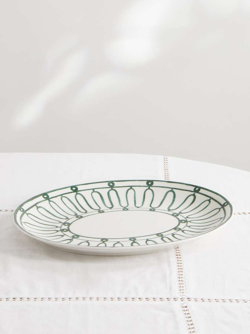 Themis Z Kyma Painted Porcelain Serving Platter