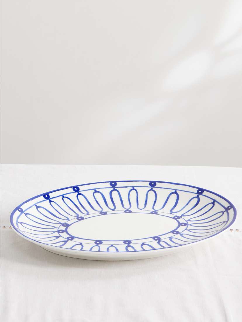 Themis Z Kyma Painted Porcelain Serving Platter