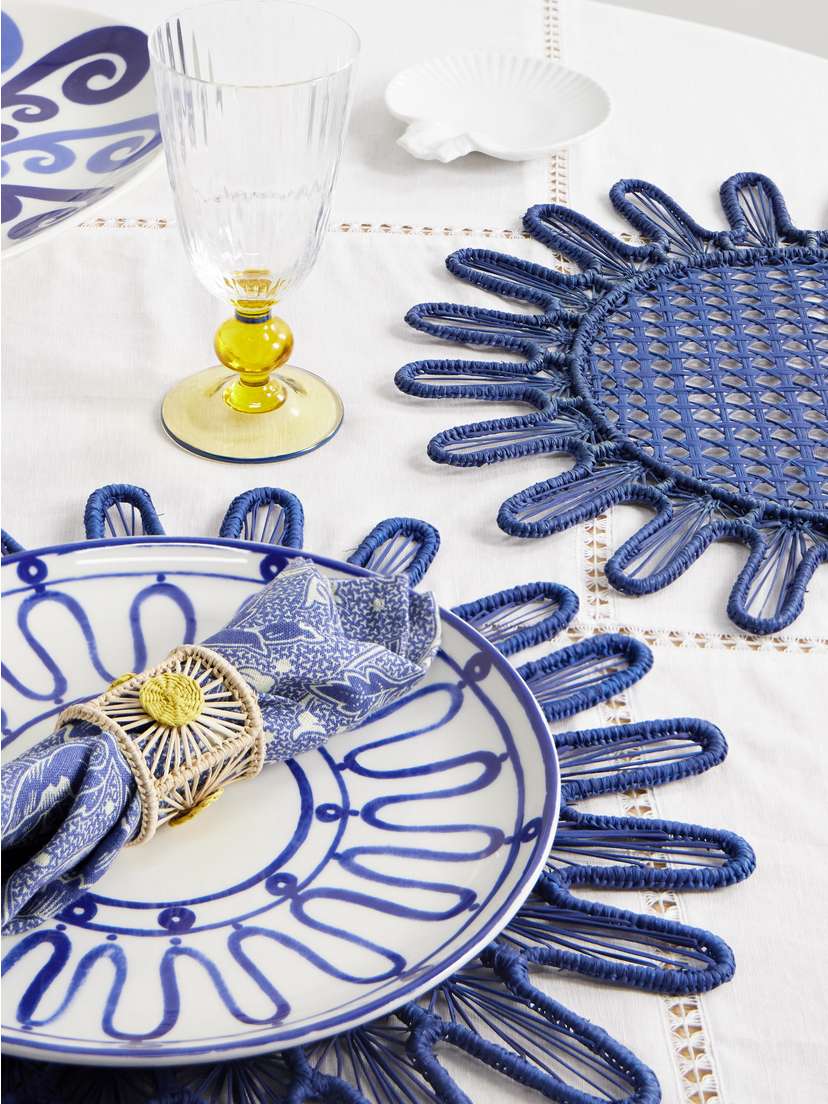 Kyma Set Of Two Woven Linen Placemats | Image | 1