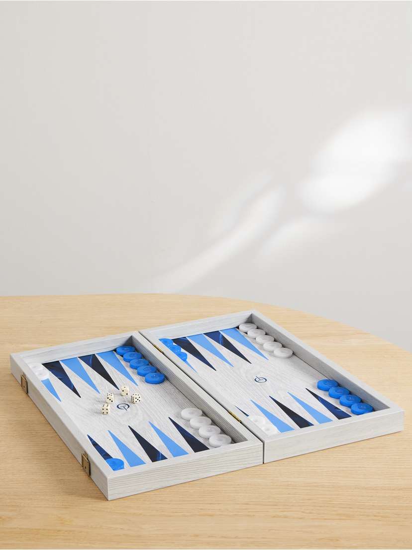 Themis Z Mosaic Wood Backgammon Set