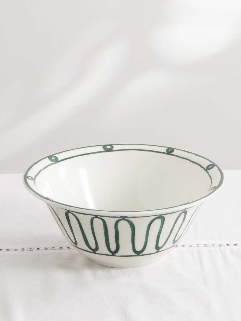 Themis Z Kyma Painted Porcelain Bowl