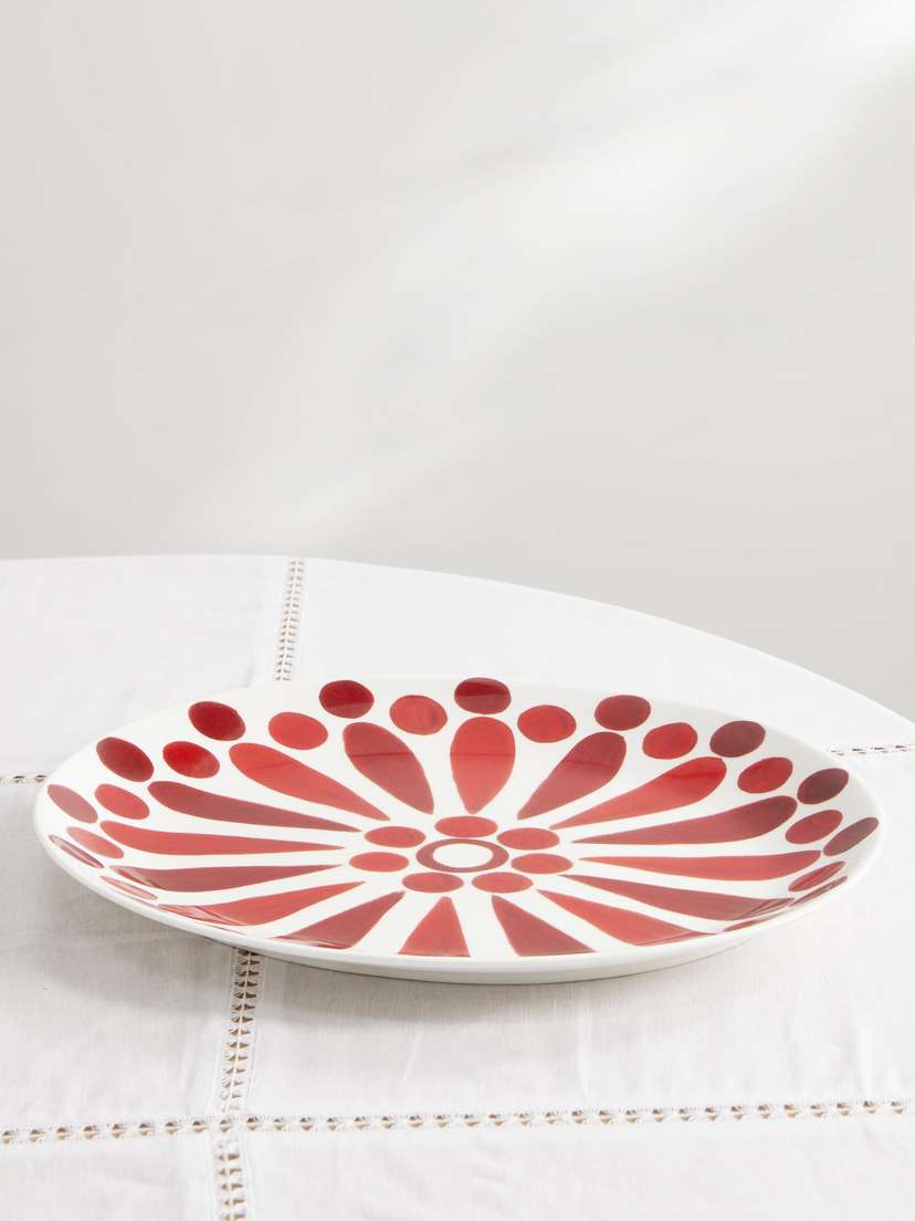Themis Z Helios Painted Porcelain Serving Platter