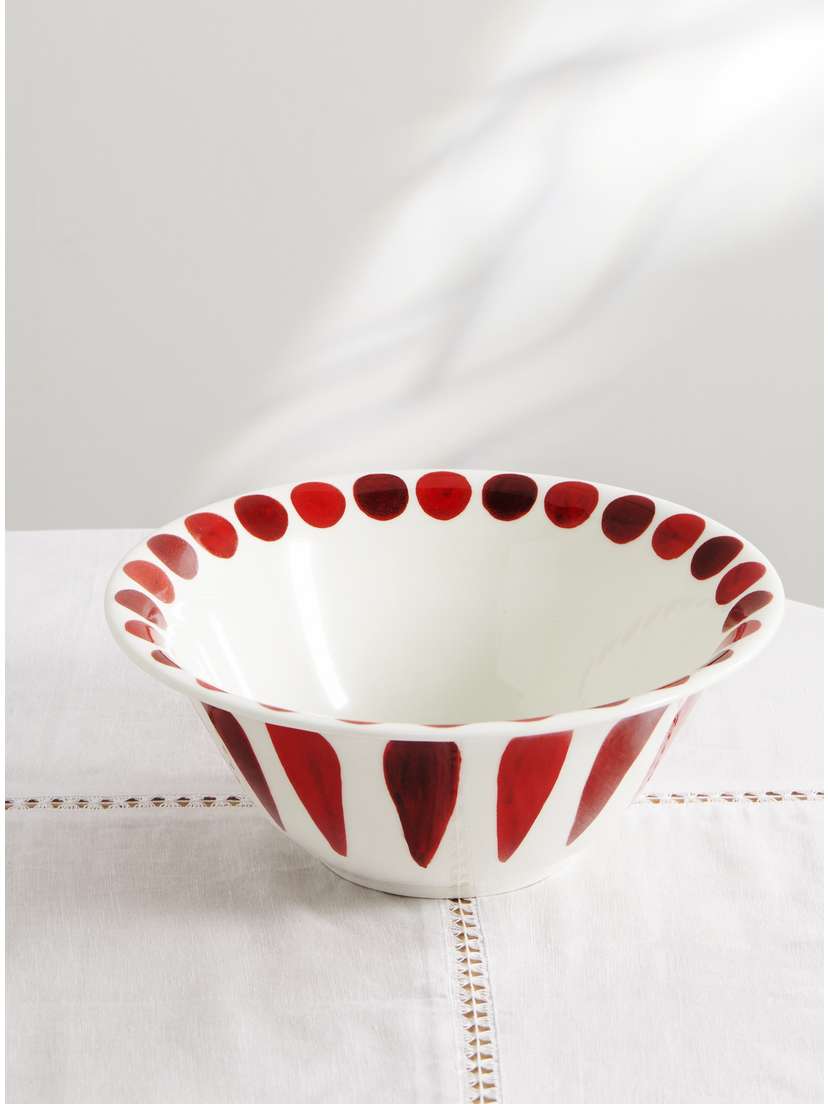 Themis Z Helios Painted Porcelain Salad Bowl