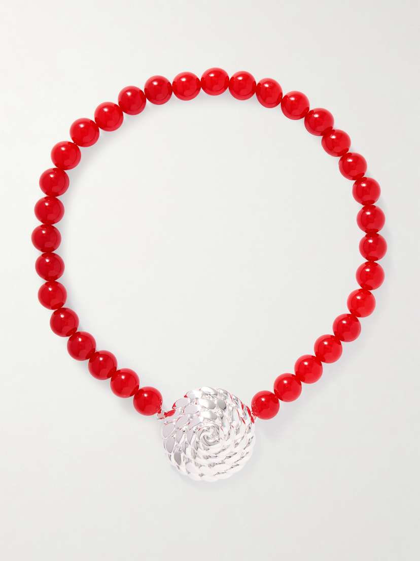 Julietta Silver-tone Resin Necklace