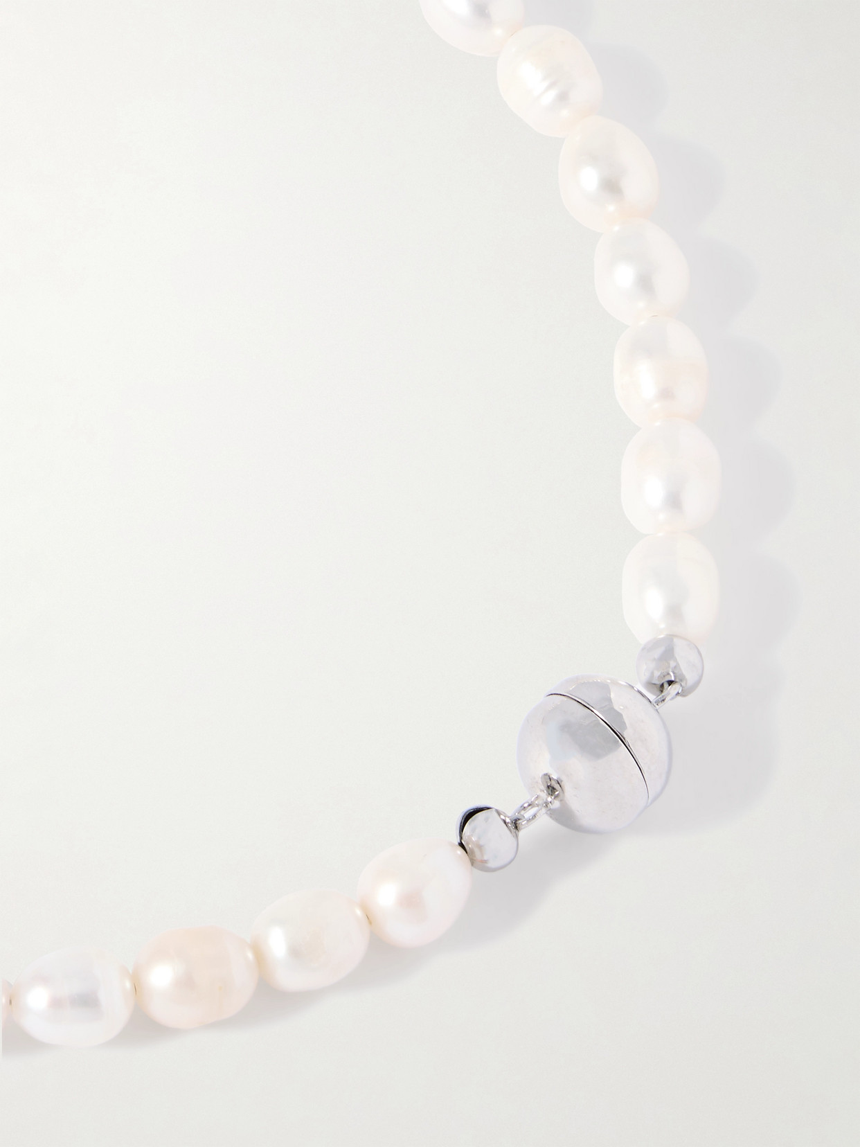 Julietta Mykonos Silver-tone, Freshwater Pearl And Shell Necklace