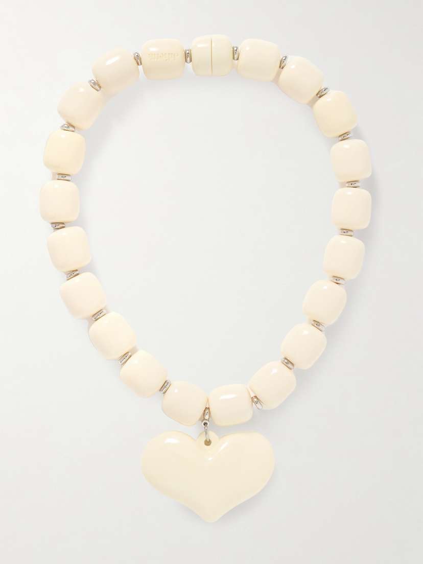 Julietta Amore Silver-tone And Resin Necklace