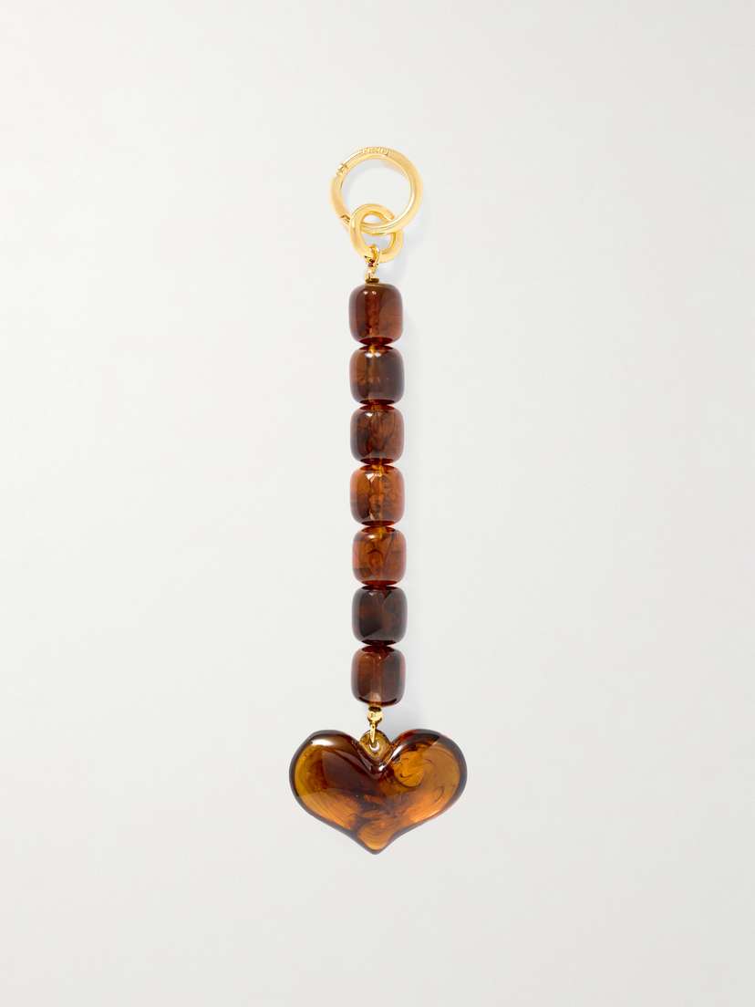 Julietta Gold-tone Resin Bag Charm