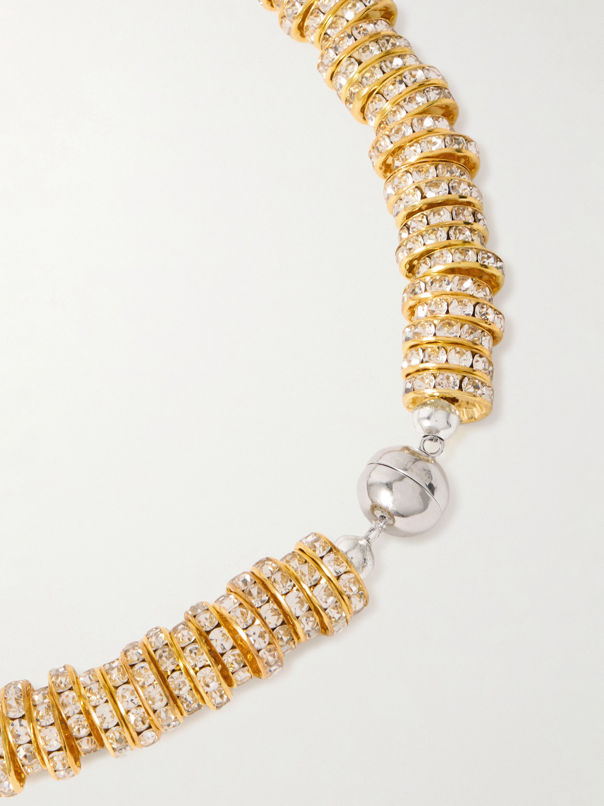 Shop Julietta Gold-tone Faux Pearl And Swarovski Crystal Necklace