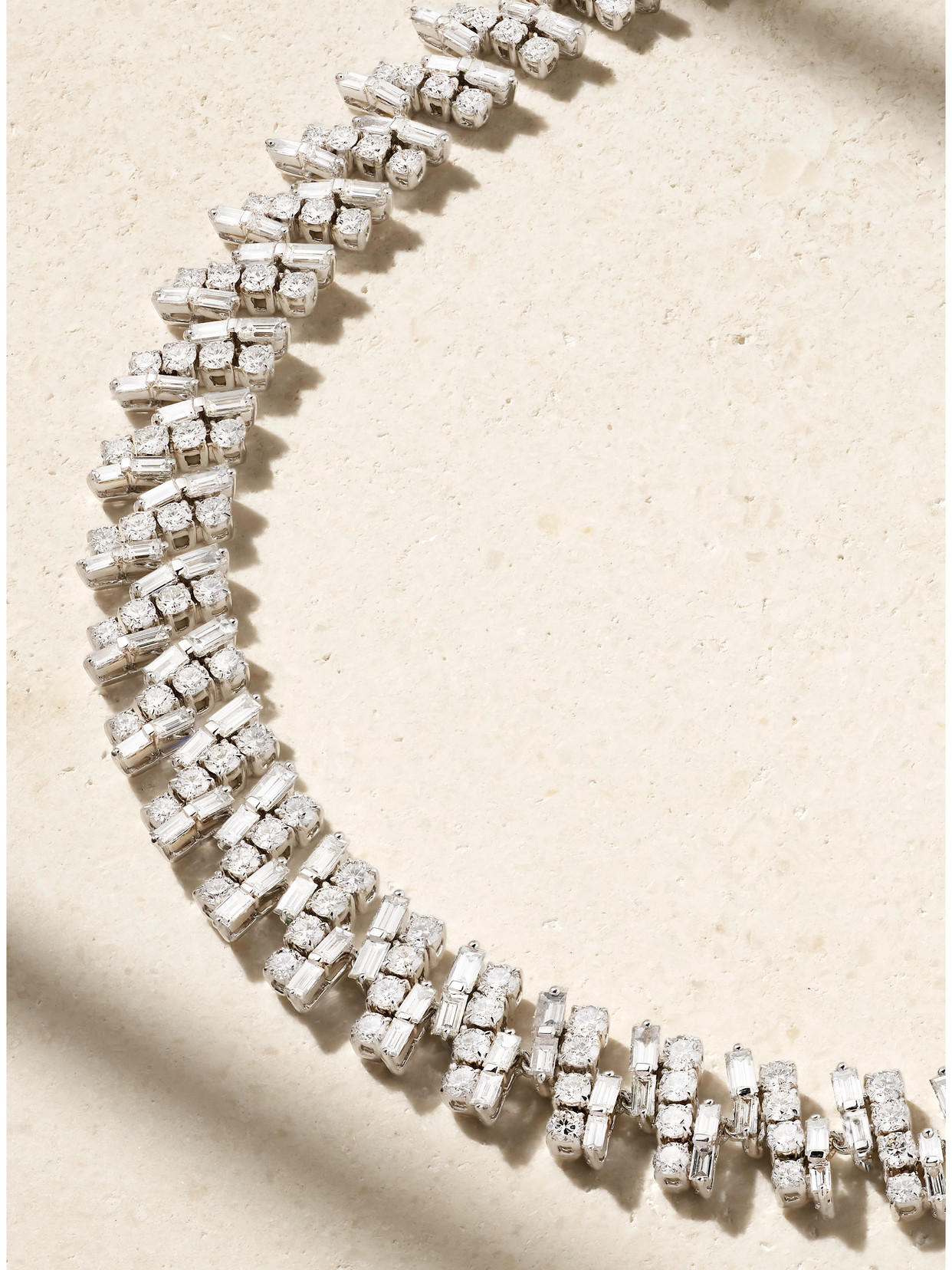 Kamyen 18-karat White Gold Diamond Choker