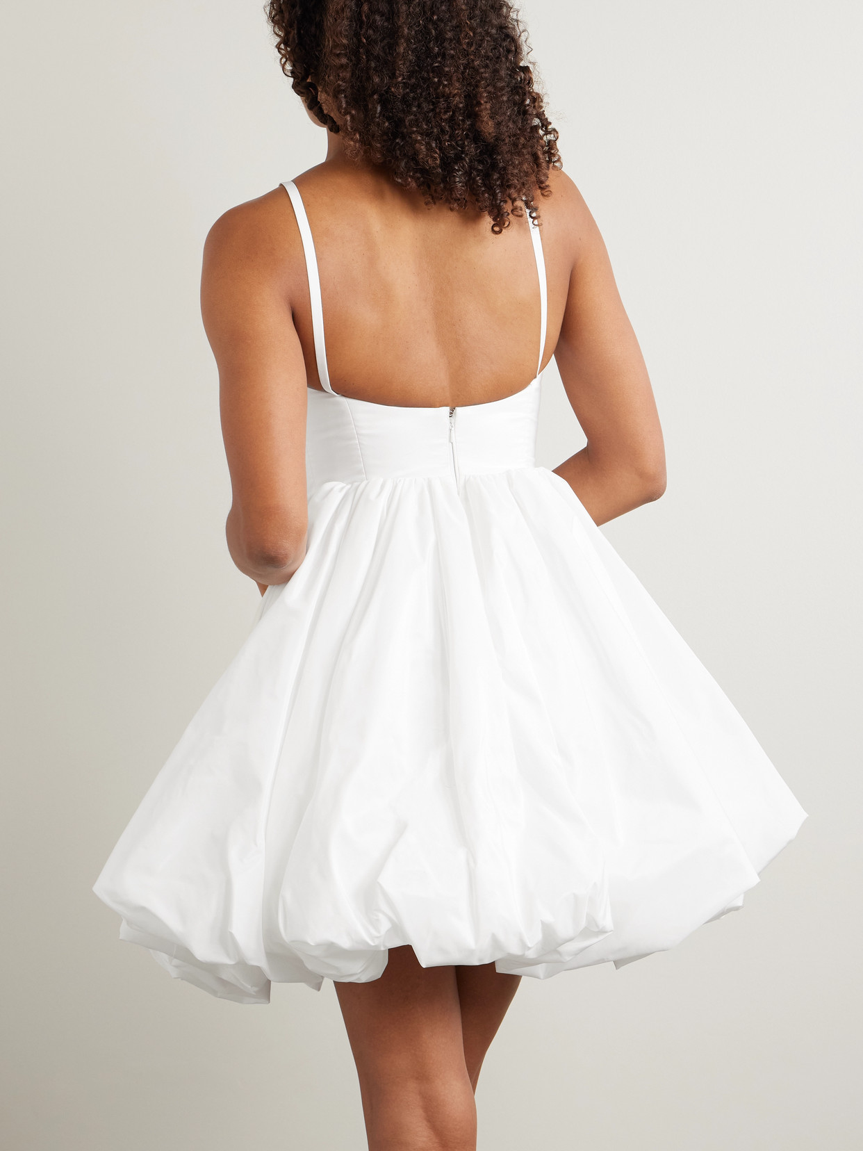 Halfpenny London May Gathered Taffeta Mini Dress