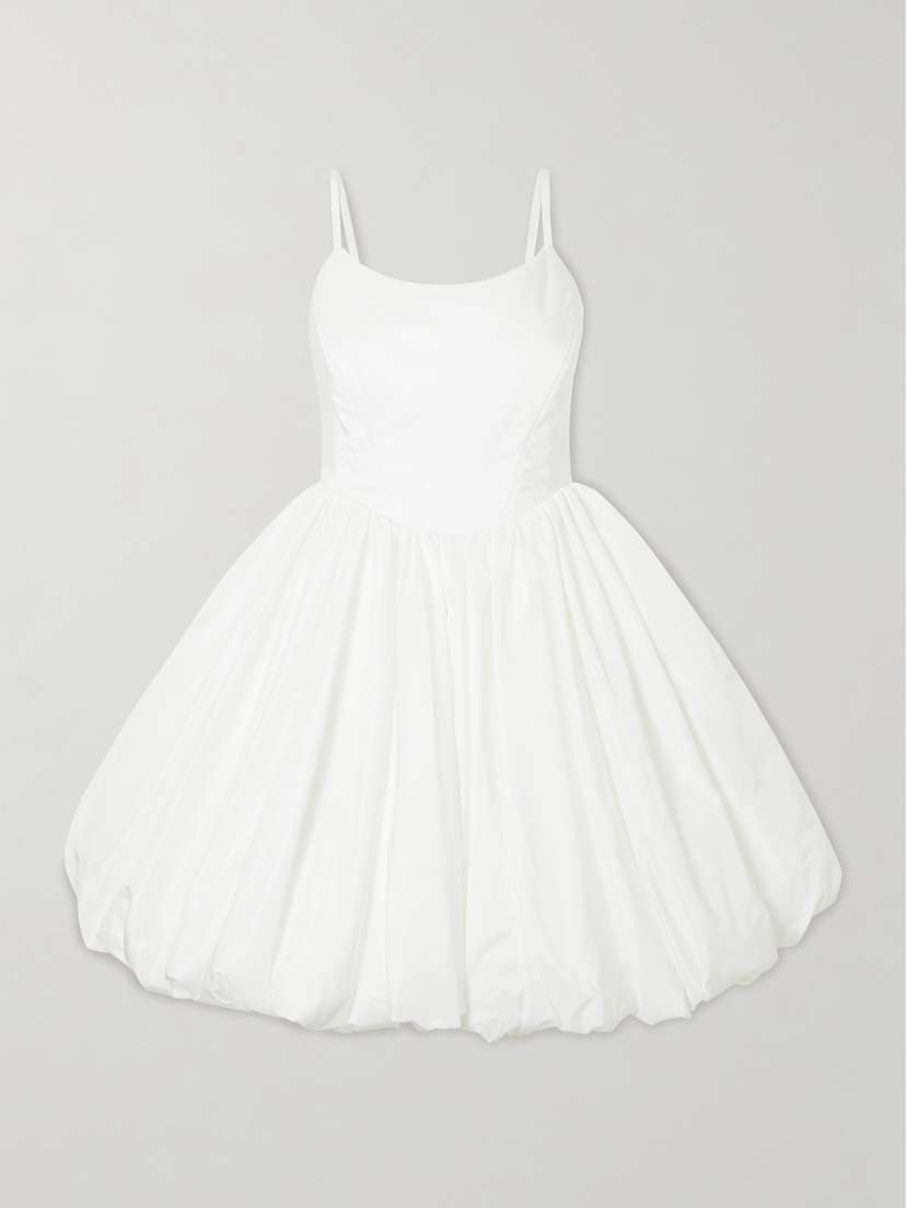 Halfpenny London May Gathered Taffeta Mini Dress