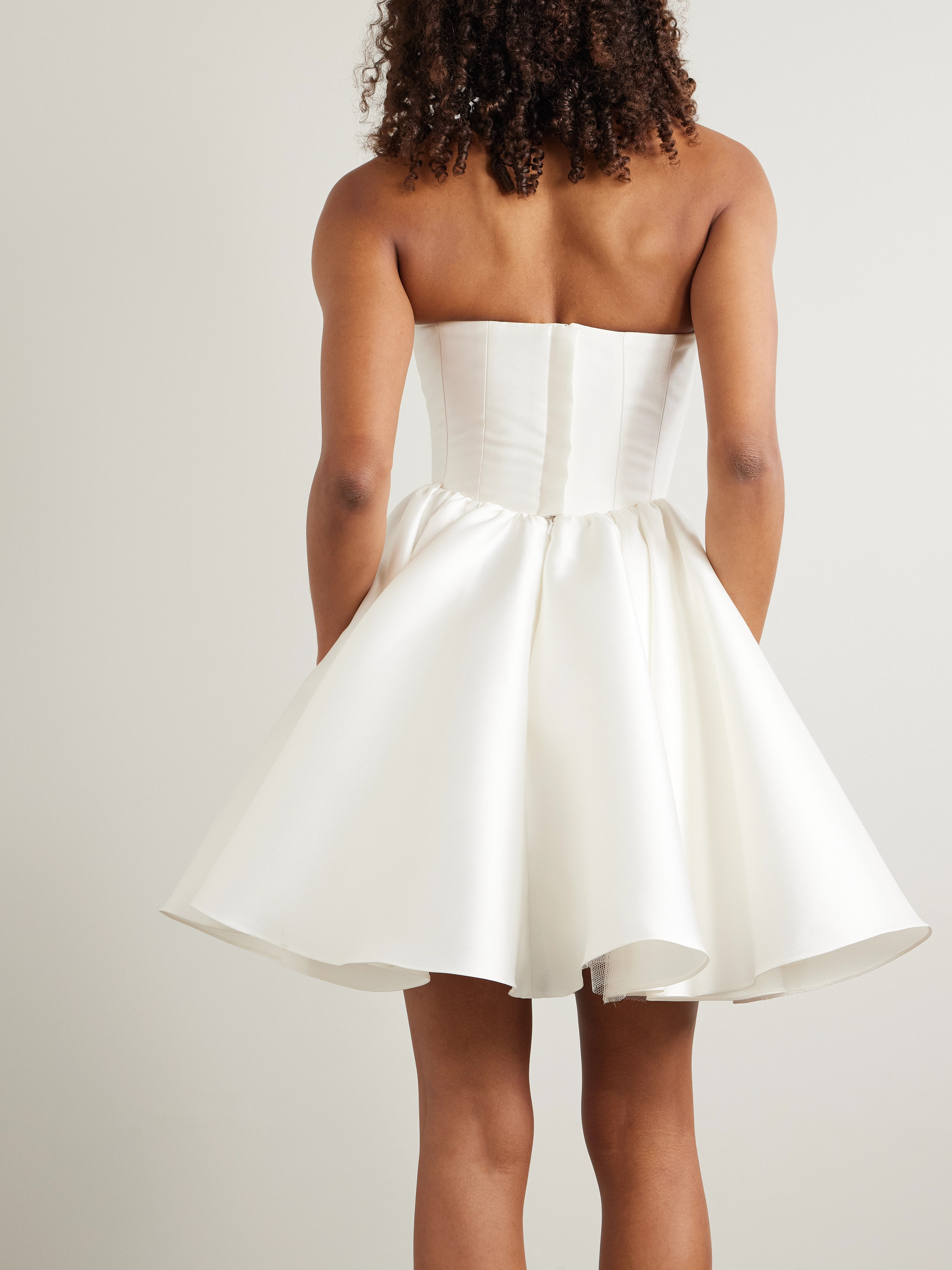 Halfpenny London Juno strapless mikado mini dress