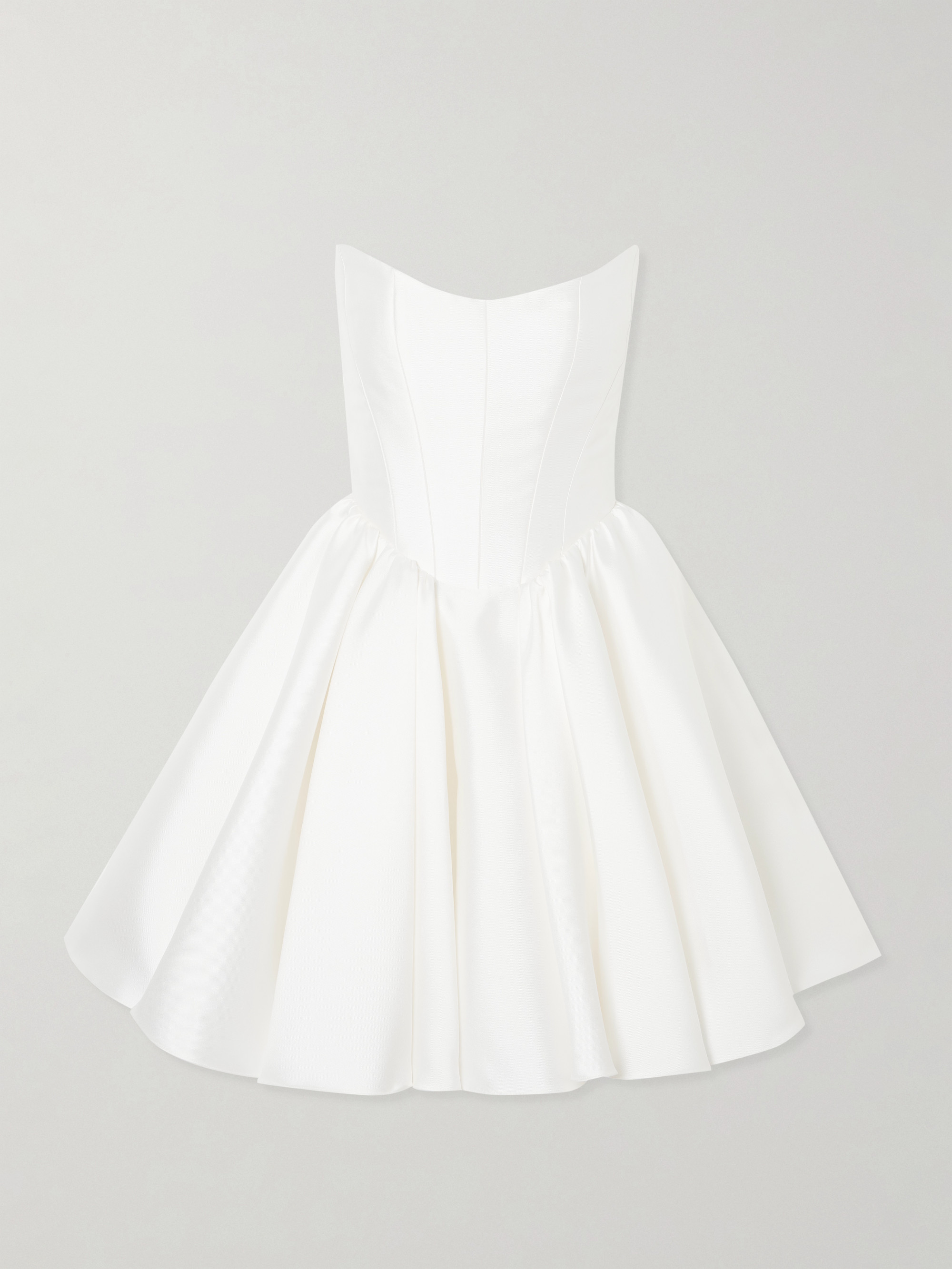 Halfpenny London Juno strapless mikado mini dress