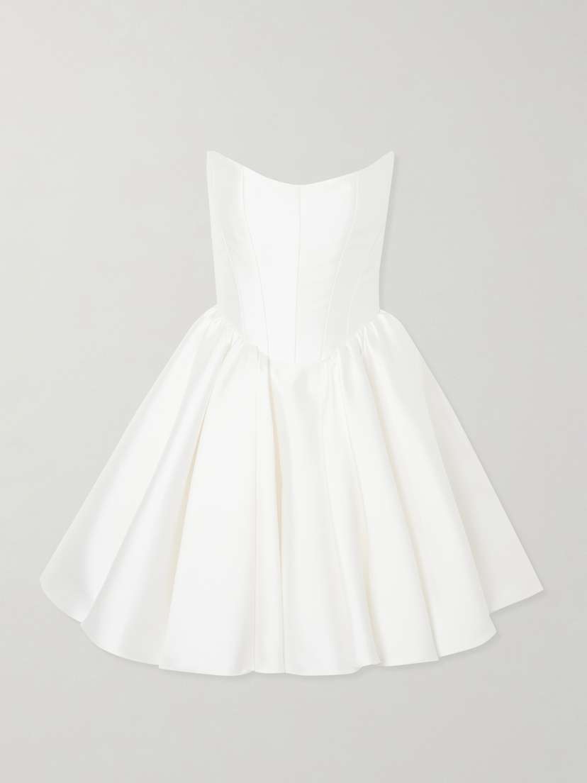 Halfpenny London Juno Strapless Mikado Mini Dress