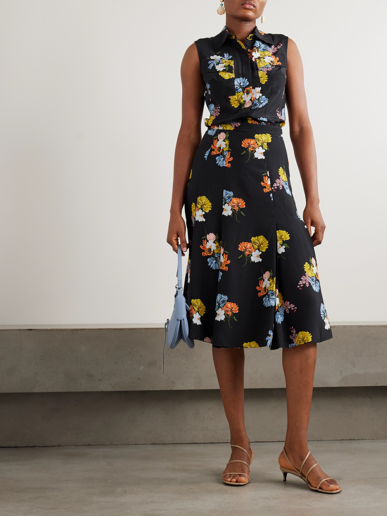 Emilia Wickstead Navanne Floral-print Silk Crepe De Chine Blouse