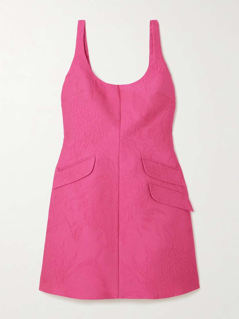 Emilia Wickstead Talia Cloqué Mini Dress