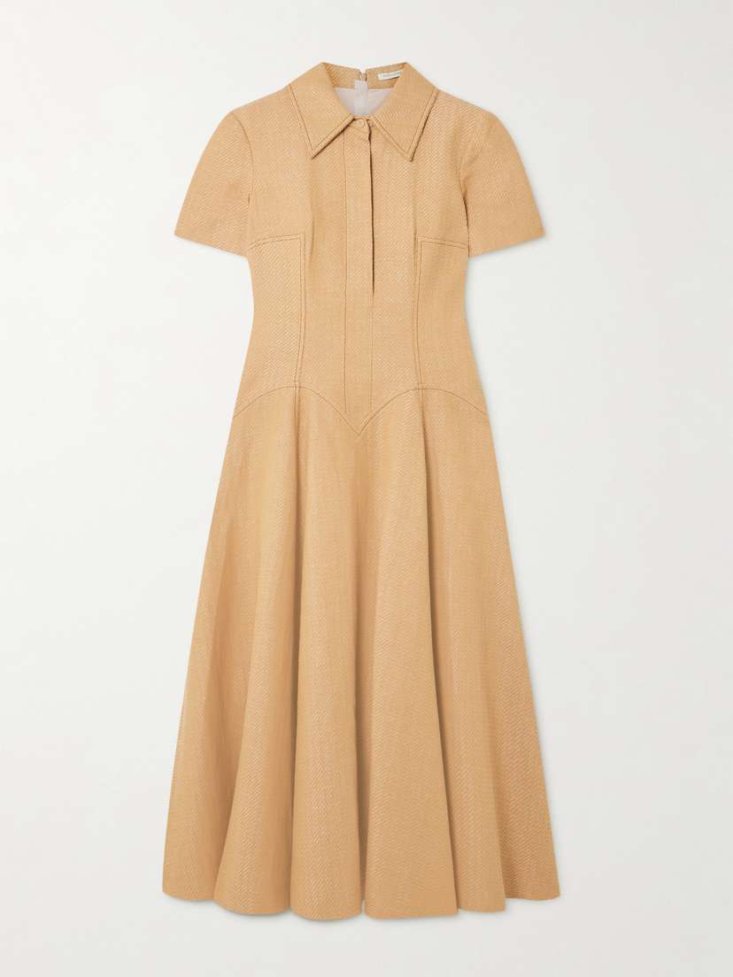 Emilia Wickstead Jody Paneled Cotton-blend Jacquard Shirt Dress