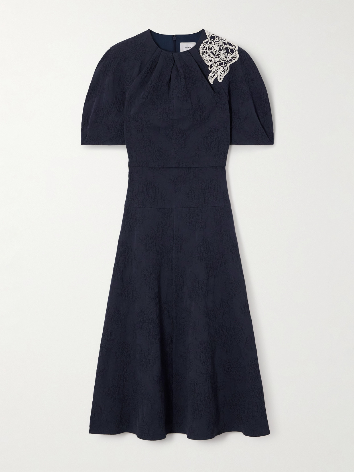 knee length dresses for ladies Short Sleeve Midi Dress L Women's Dresses L Hive Boutique Palm Beach Midnight Blue / 14 (US 10) main image 0
