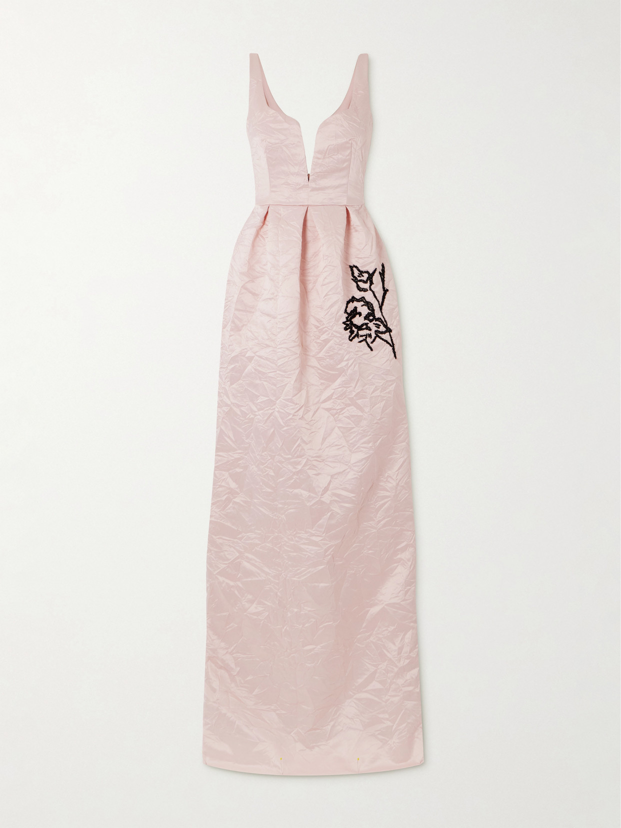 Erdem - Embellished Crinkled-taffeta Gown - Pink