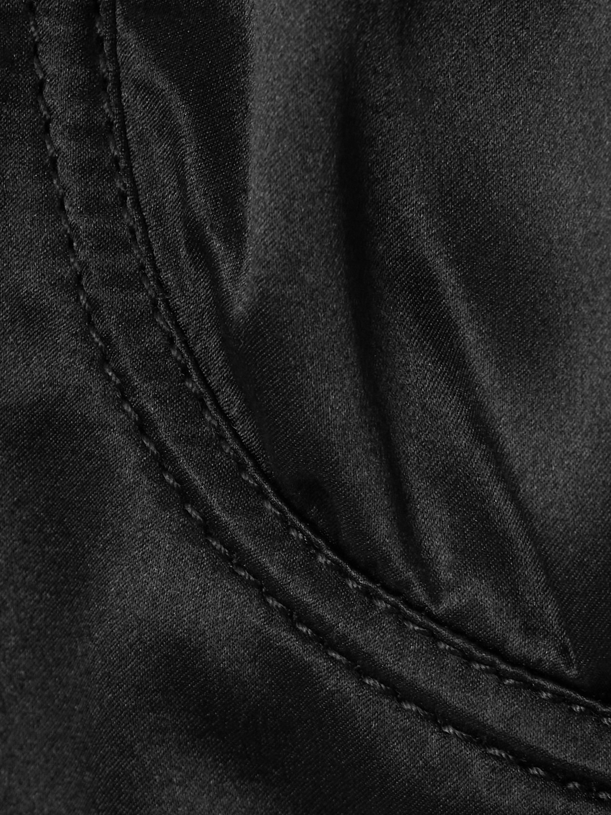 Silk-Satin Bustier Top