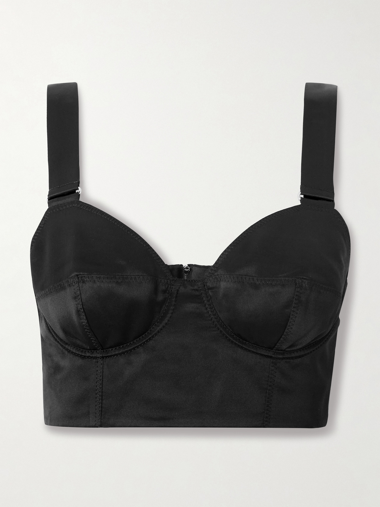 Erdem Silk-satin Bustier Top