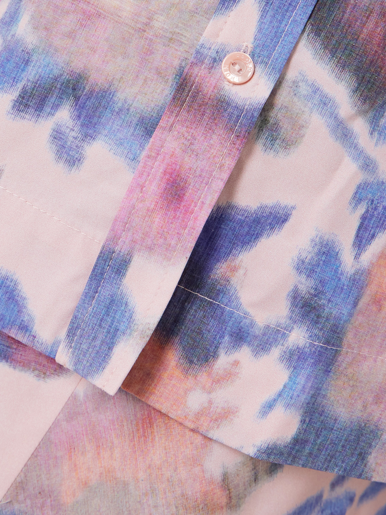 Erdem Asymmetric Floral-print Cotton-poplin Mini Shirt Dress In Pink