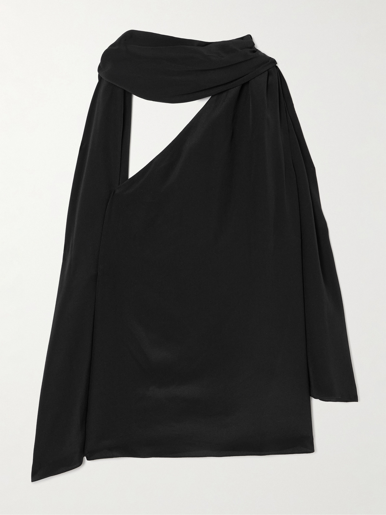 Emilia Wickstead Rosie Tie-detailed Silk-chiffon Blouse In Black