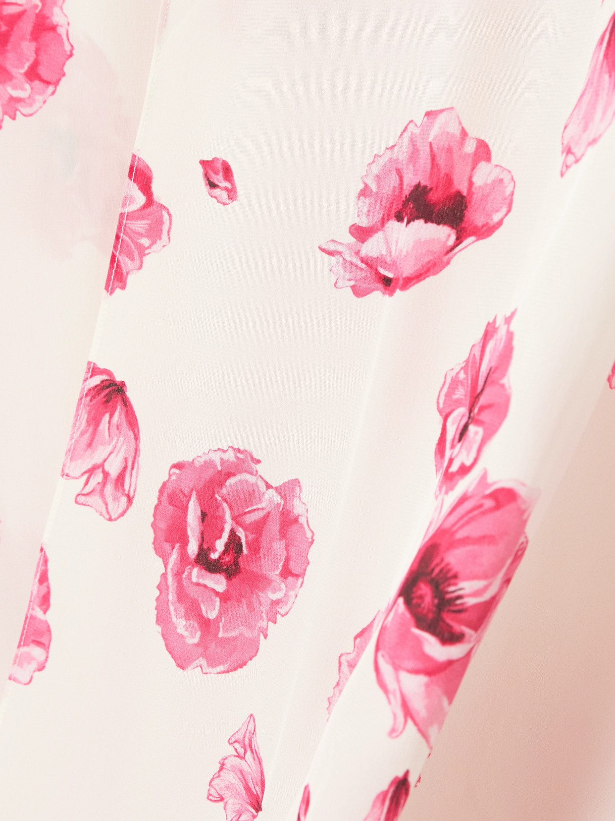 Clarette Floral-Print Silk Crepe De Chine Cape