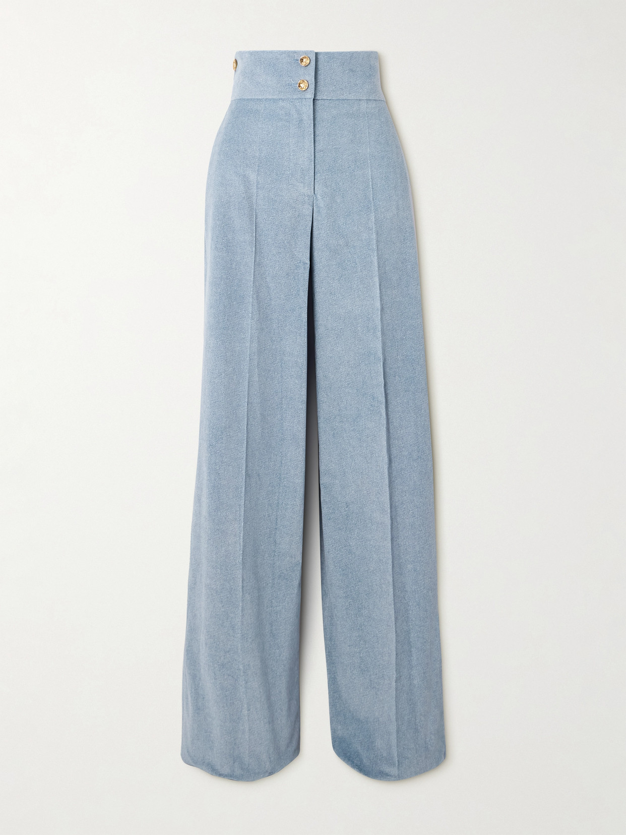 Altuzarra Rudy Cotton-twill Wide-leg Pants In Blue